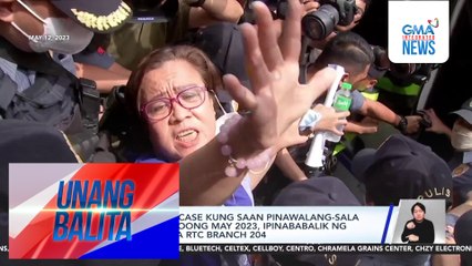 Isa sa mga drug case kung saan pinawalang-sala si Leila de Lima noong May 2023, ipinababalik ng CA sa Muntinlupa RTC Branch 204 | Unang Balita
