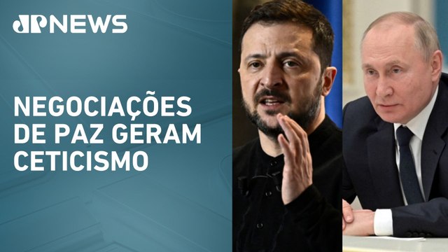 Guerra na Ucrânia: Zelensky acusa Rússia de não levar a sério conversas sobre cessar-fogo