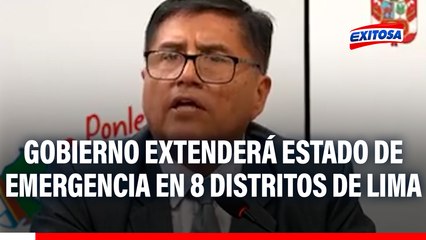 Estado de emergencia continuará en ocho distritos de Lima Metropolitana: ¿Cuáles son?