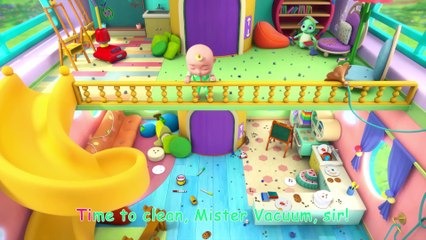JJ's Clean Up Song 🧹 Clean and Tidy with Magic Mr. Vacuum | CoComelon JJ's Animal Time