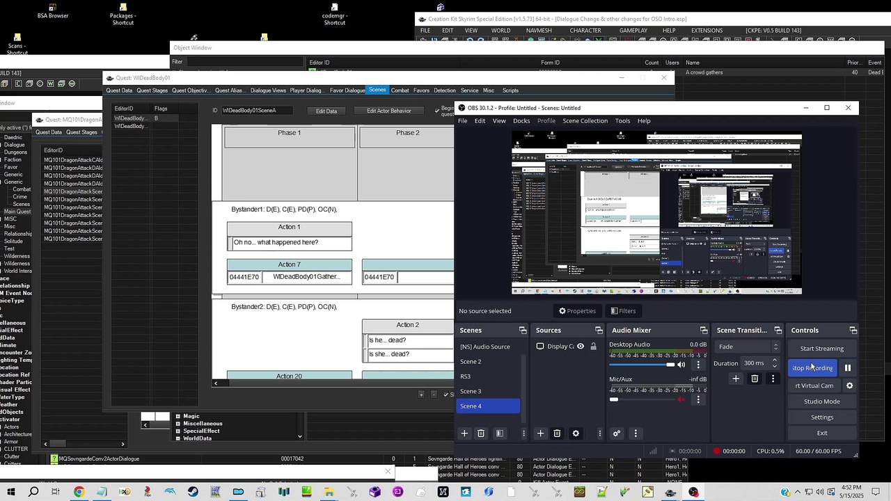 Skyrim SE. Checking some Dialogue in Creation Kit P2