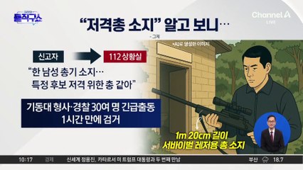 [6·3 핫2]“저격총 소지” 신고에 출동해 보니