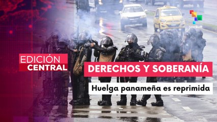 Panameños en huelga