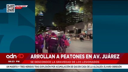 🚨¡Última Hora! Un sujeto arrolló a varias personas sobre Avenida Juárez, en el Centro Histórico