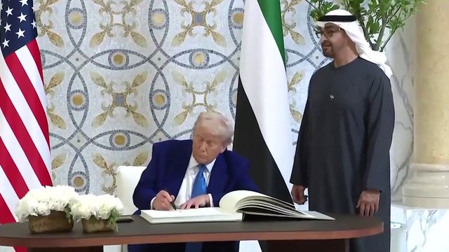 Trump signs UAE guestbook to cap off successful Abu Dhabi, Middle East trip_1080p