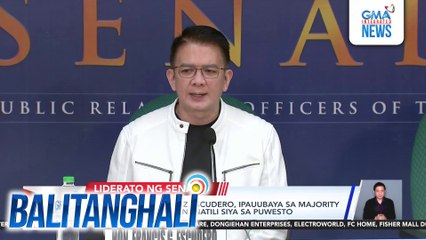 Senate President Chiz Escudero, ipauubaya sa majority ng Senado kung mananatili siya sa puwesto | Balitanghali