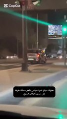 ضبط مركبة تسير بمسرب الباص السريع بعمان