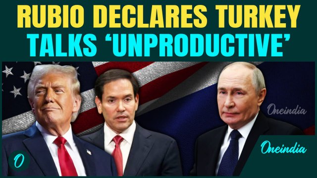‘Turkey Talks DOOMED without Trump and Putin’ Says Rubio | Talks Stall Amid Global Frustration