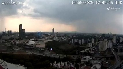 Con granizada, Puebla inicia temporada de lluvias; se esperan 8 huracanes