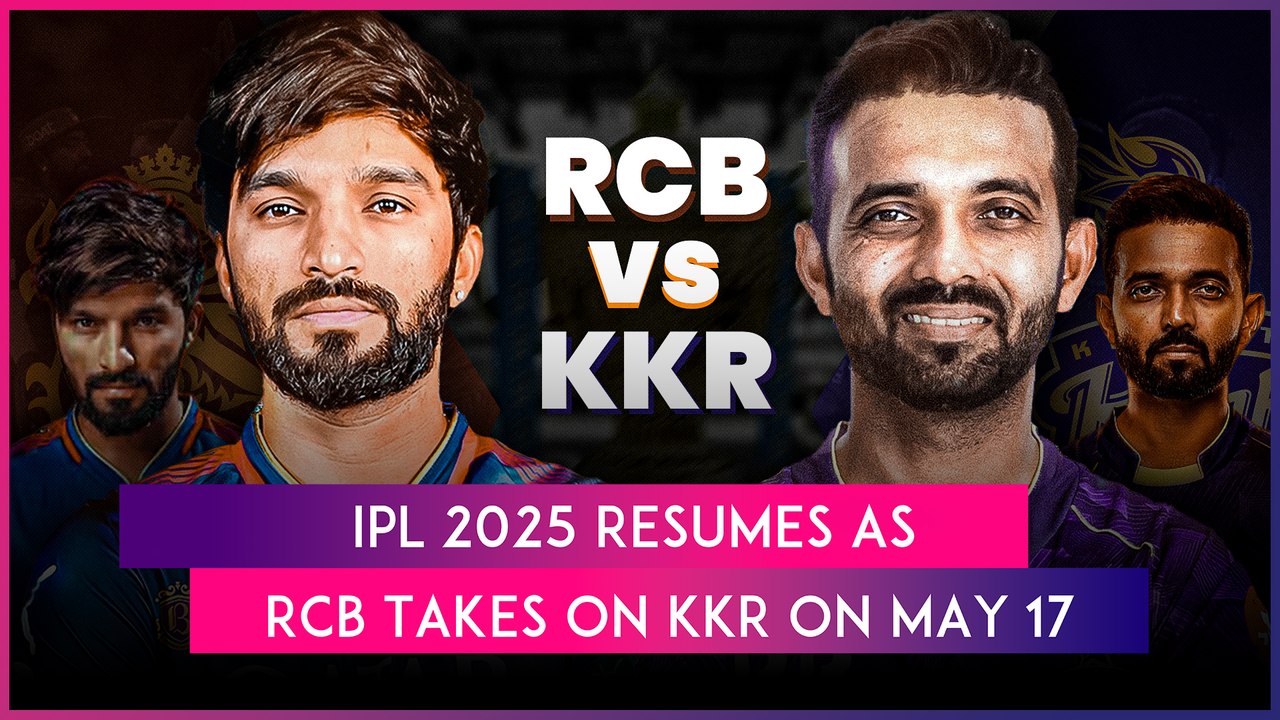 IPL 2025: RCB Takes On KKR On May 17 As Indian Premier League Season 18 Resumes