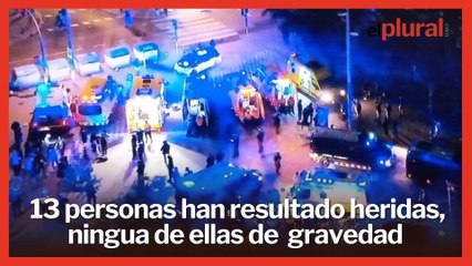Atropello múltiple en Barcelona antes del derbi