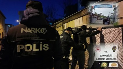 Sinop'ta uyuşturucu operasyonu