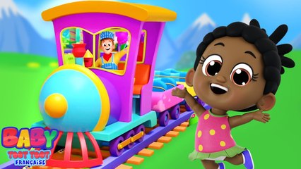 Roues Sur le Train 🚂 | Chanson Pour Enfants en Français | Comptine Apprenante et Amusante