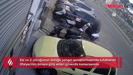 İtfaiyeci babadan 12 dakikalık katliam planı! Güvenlik kamerası görüntüleri ortaya çıktı