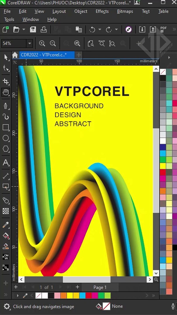 ⁣CDR drawing of abstract liquid graphics, 3d graphics, abstract graphics, liquid graphics #vtpcorel