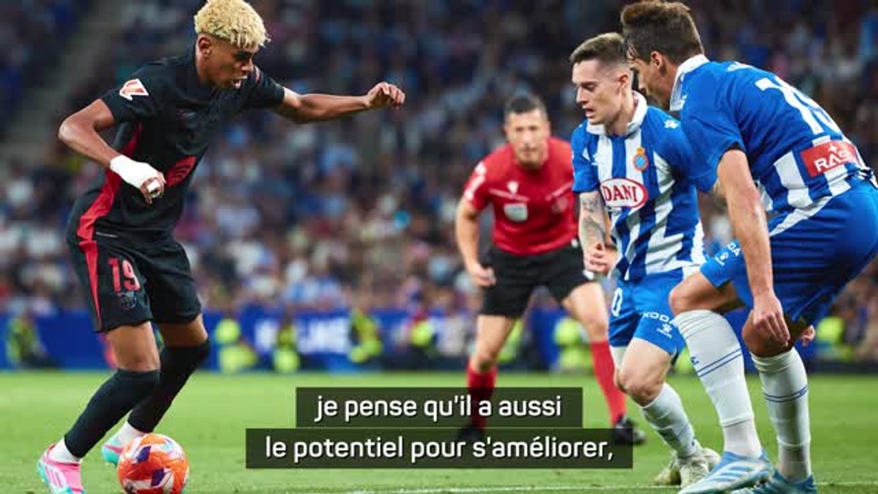 Barcelone - Flick : "Lamine Yamal a le potentiel pour s'améliorer et il doit le faire"