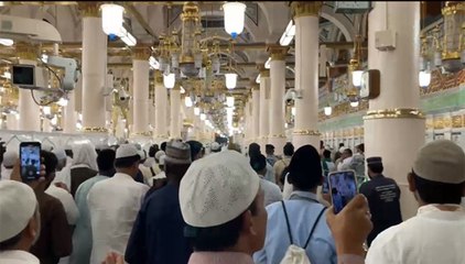 Suasana Terkini Masjid Nabawi pada Jumat Pagi