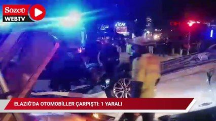 Elazığ’da otomobiller çarpıştı: 1 yaralı