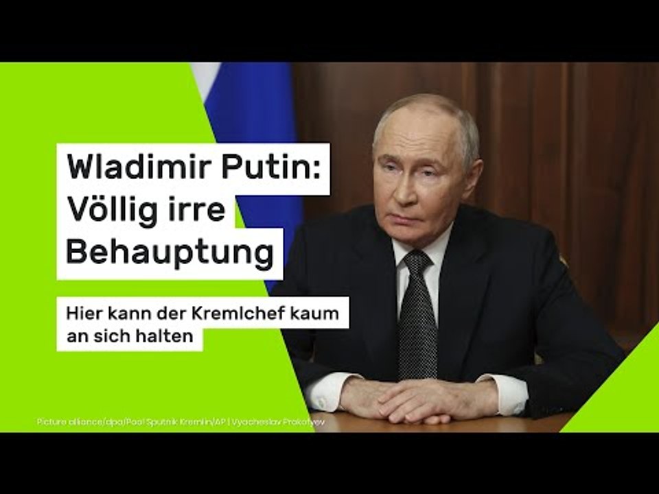 Wladimir Putin: Völlig irre Behauptung: Hier kann der Kremlchef kaum an sich halten