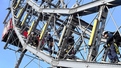 Warum die Feuerwehr auf das Wiener Riesenrad geklettert ist
