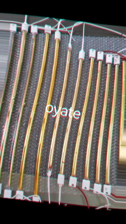 355mm 235v 2000w Full Gold Coated Halogen Heat Lamps IR Lamps for Electric Heaters