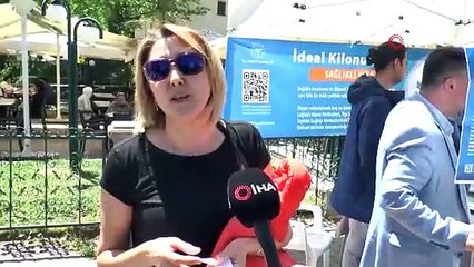 (ÖZEL) ’İdeal Kilonu Öğren, Sağlıklı Yaşa’ uygulamasında vatandaşla sağlık personeli arasında ilginç diyaloglar