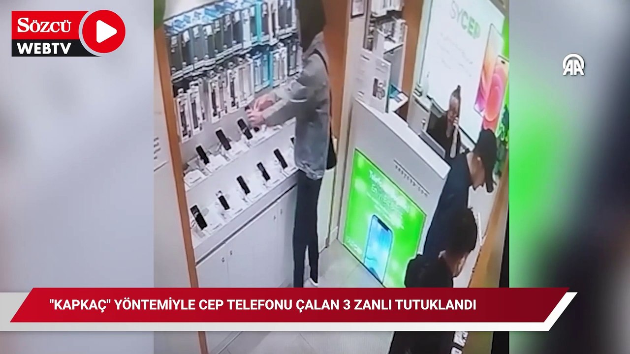 "Kapkaç" yöntemiyle cep telefonu çalan 3 zanlı tutuklandı