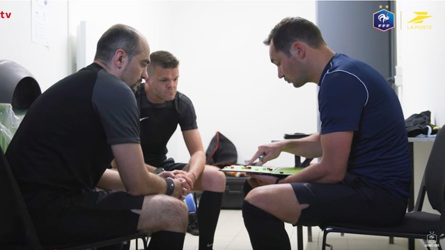Avec les finalistes de la Coupe de France des Arbitres La Poste