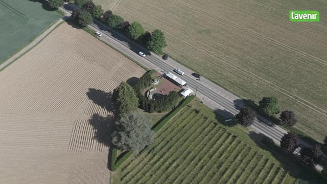 Le Brabant wallon vu du ciel : Jandrain, théâtre de la première bataille de chars de la Seconde Guerre mondiale