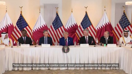 Trump: "Irán tiene que dar las gracias al Emir"