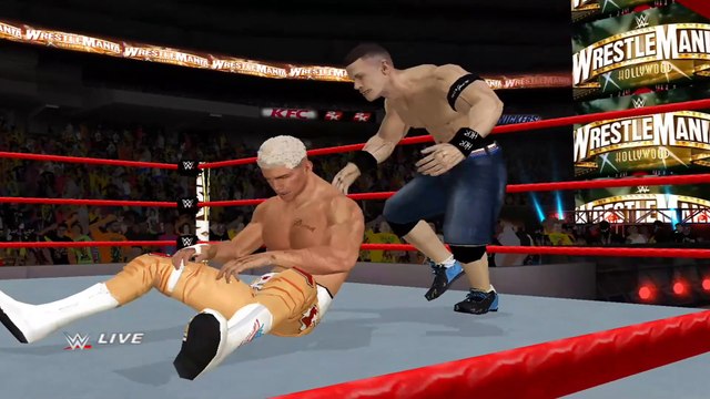 WWE Championship Cody Rhodes (C) vs John Cena | WWE'13 Wii 2K23 MOD
