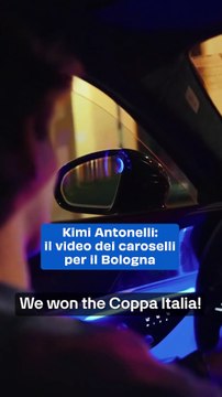 Kimi Antonelli: il video dei caroselli per il Bologna