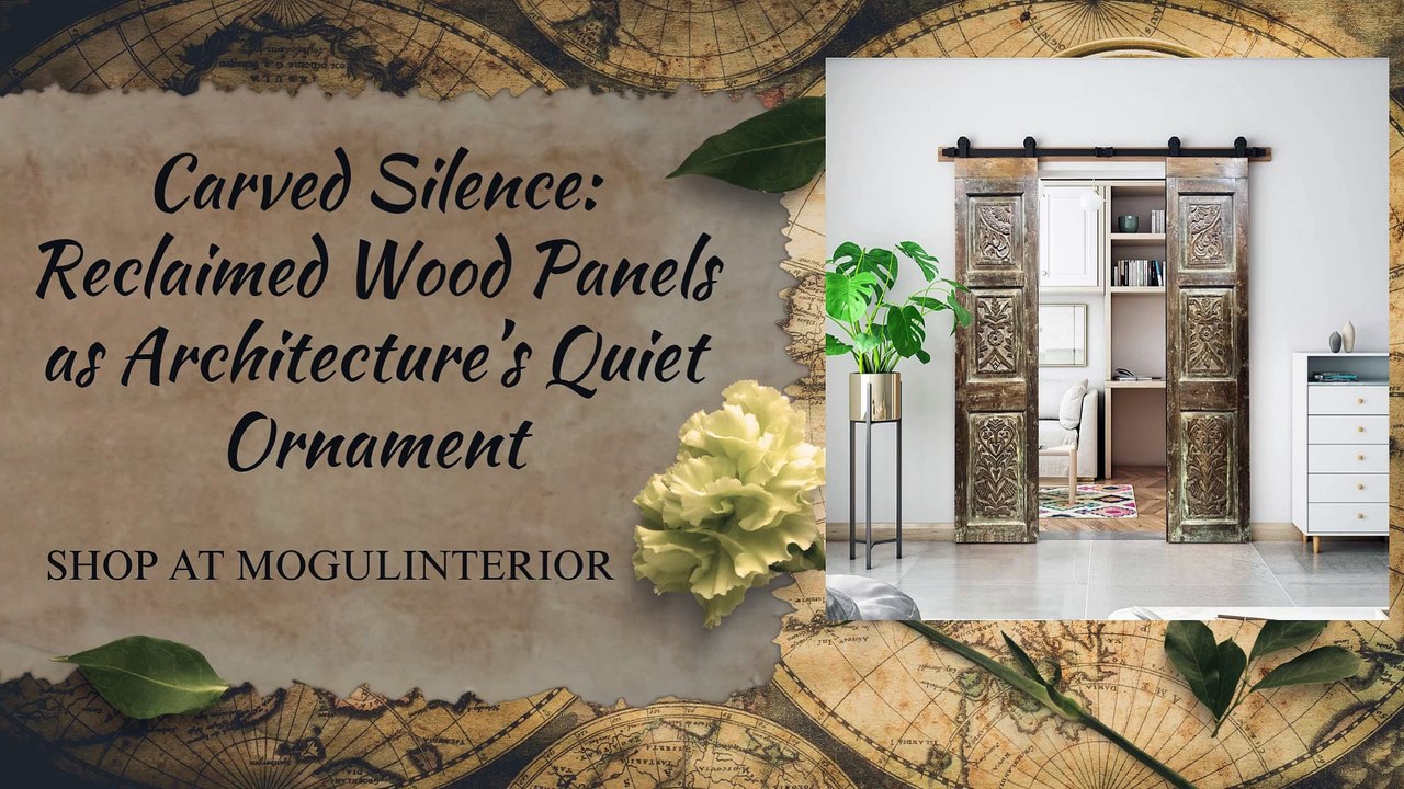 Carved Silence: Reclaimed Wood Panels as Architecture’s Quiet Ornament