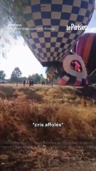 Leur montgolfière prend feu, il sauve deux personnes et tombe