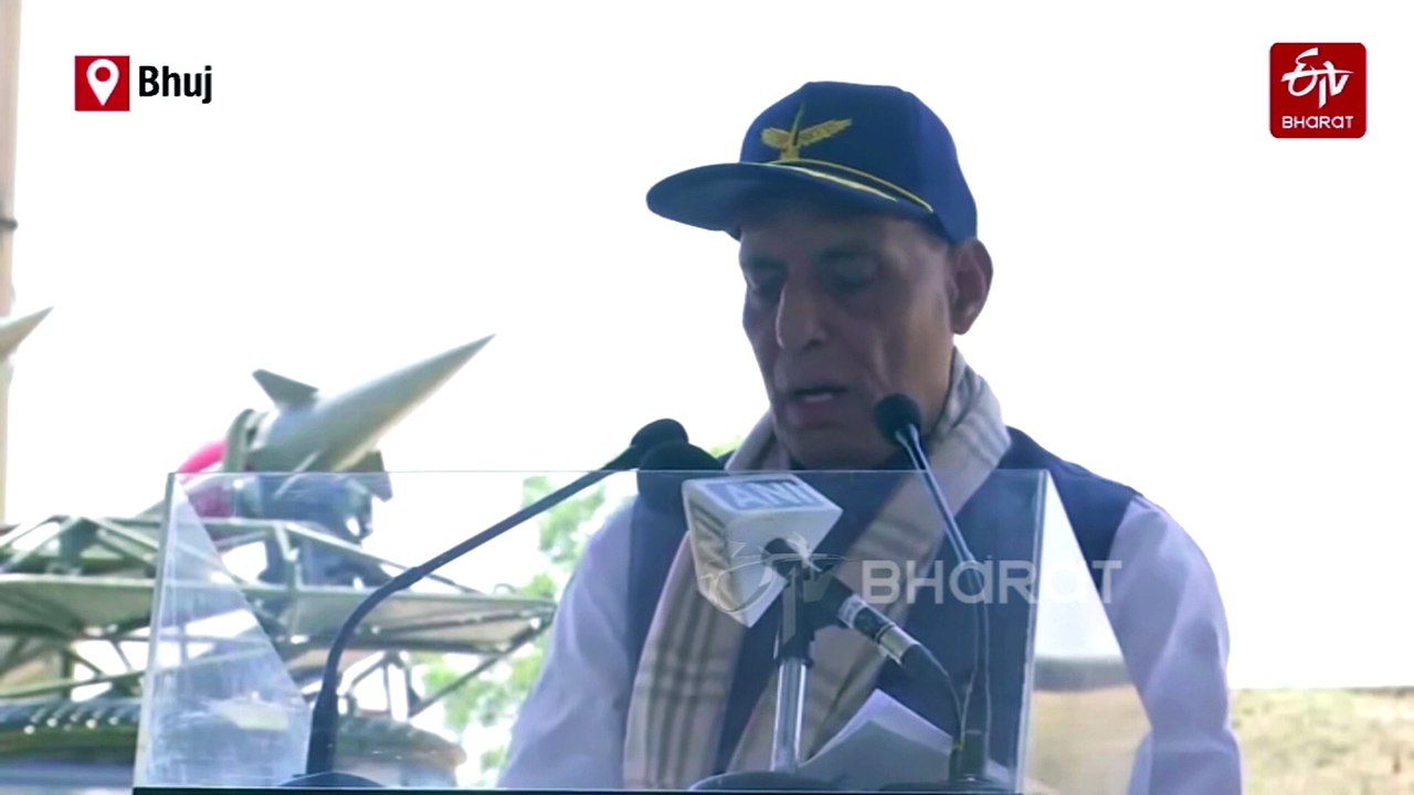 Rajnath Singh Visits Bhuj Airbase, Hails Indian Air Force For Operation Sindoor