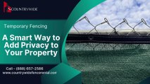 Temporary Fencing  A Smart Way To Add Privacy To Your Property Countrywide Rental
