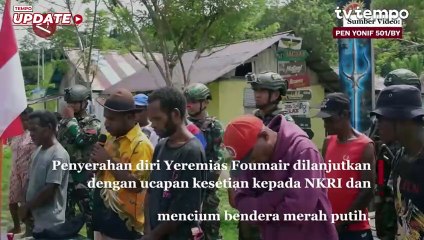 Pimpinan OPM Sorong Raya Serahkan Diri ke Pos TNI di Maybrat