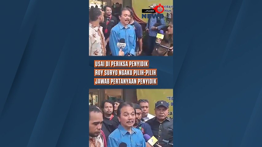 Usai di Periksa Penyidik Roy Suryo Ngaku Pilih-pilih Jawab Pertanyaan Penyidik