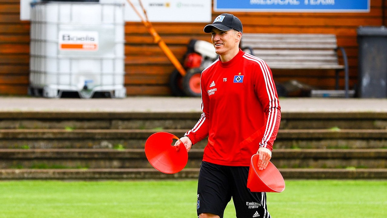 'Betriebsausflug' beendet: Schweinsteiger und Lauth freuen sich für den HSV