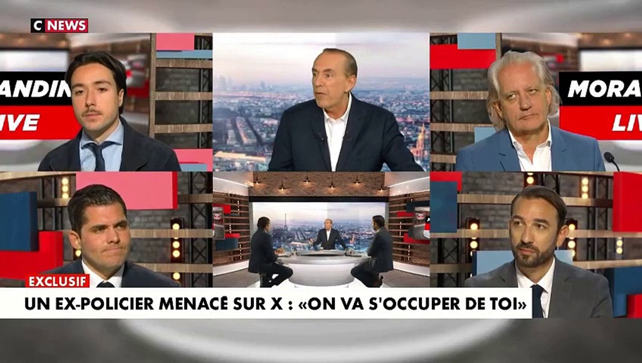 Menacé sur le réseau social X, l’ex-policier Bruno Pomart témoigne dans « Morandini Live » sur CNews - VIDEO