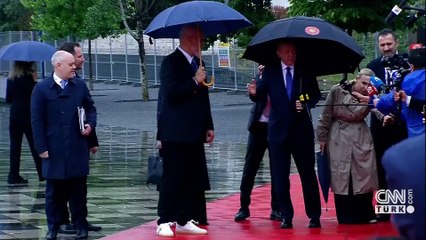 Cumhurbaşkanı Erdoğan'dan Arnavutluk'ta ilk mesaj: Çok işimiz var barışı seslendireceğiz