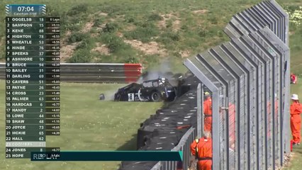 Caterham Seven 270R Championship 2025 Thruxton Race 1 Jones Big Crash