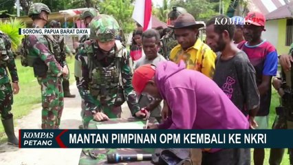 Momen Mantan Pimpinan OPM Yeremias Fumair Resmi Kembali ke NKRI