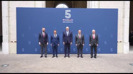 A Roma il Gruppo dei 5, Crosetto accoglie i ministri della Difesa