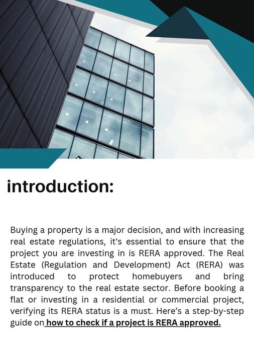 how to  check rera  approved project