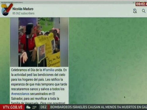 Pdte. Maduro: Más temprano que tarde rescataremos sanos y salvo a los secuestrados en el Salvador