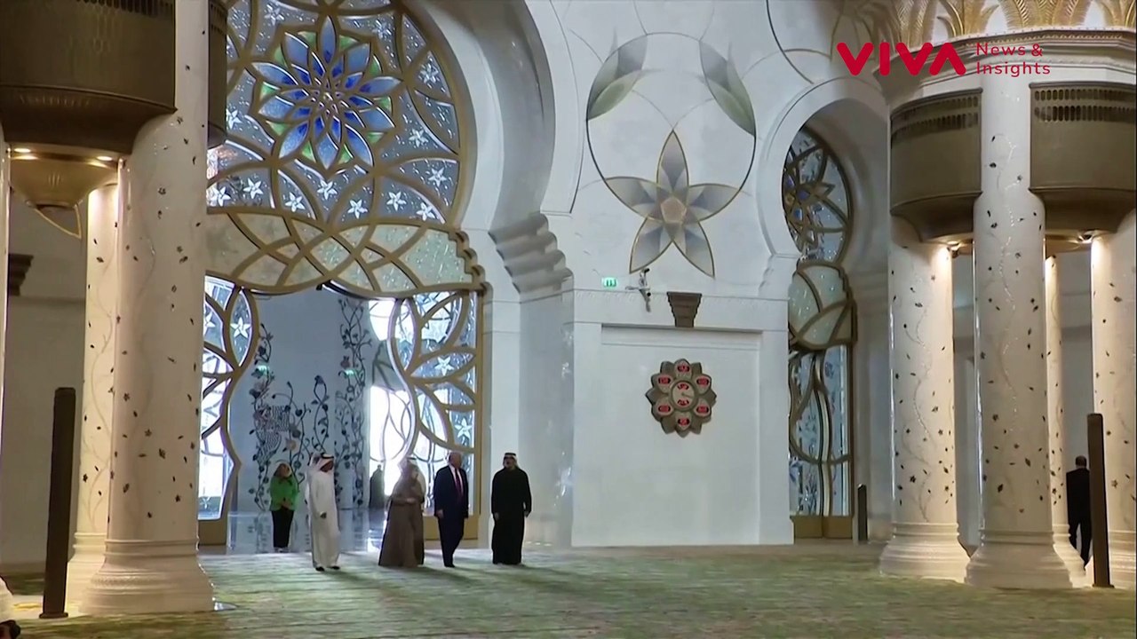 Trump Kagum saat Kunjungi Masjid Sheikh Zayed di UEA