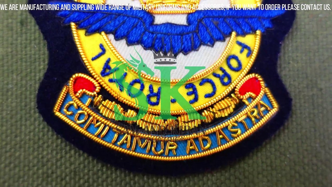 Royal Auxiliary Air Force Badges, Badge of the Royal Air Force, Embroidered Badges RAF