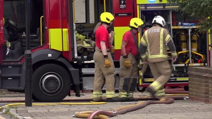Woman and baby treated as 100 firefighters tackle Walthamstow blaze