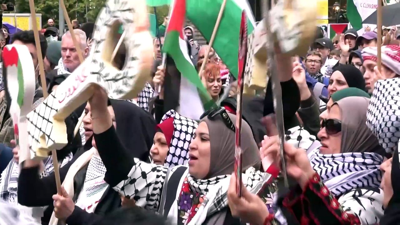 تظاهرات حامیان فلسطینی‌ها در برلین به خشونت کشیده شد؛ تعدادی زخمی و ده‌ها نفر بازداشت شدند